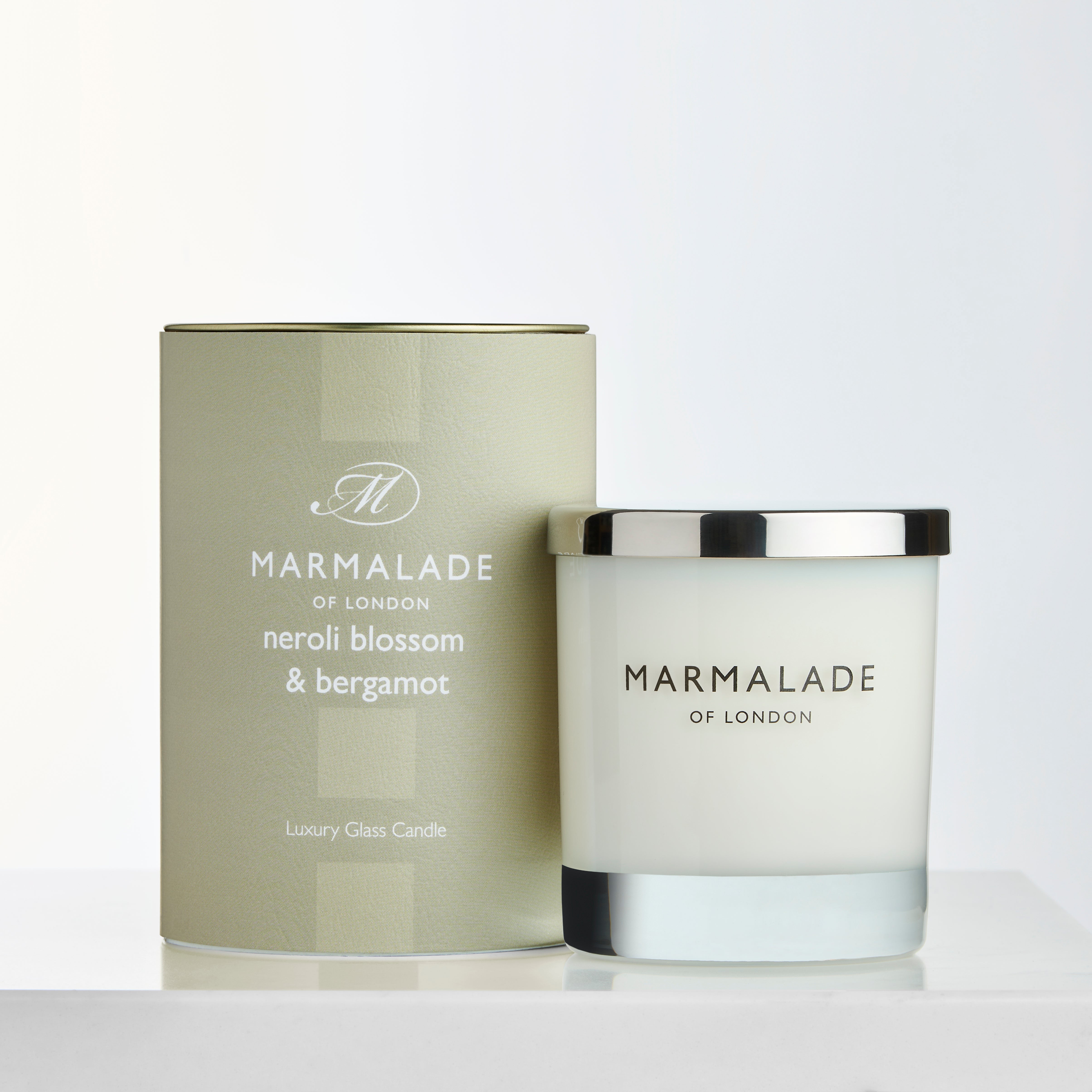 Neroli Blossom & bergamot Glass Candle