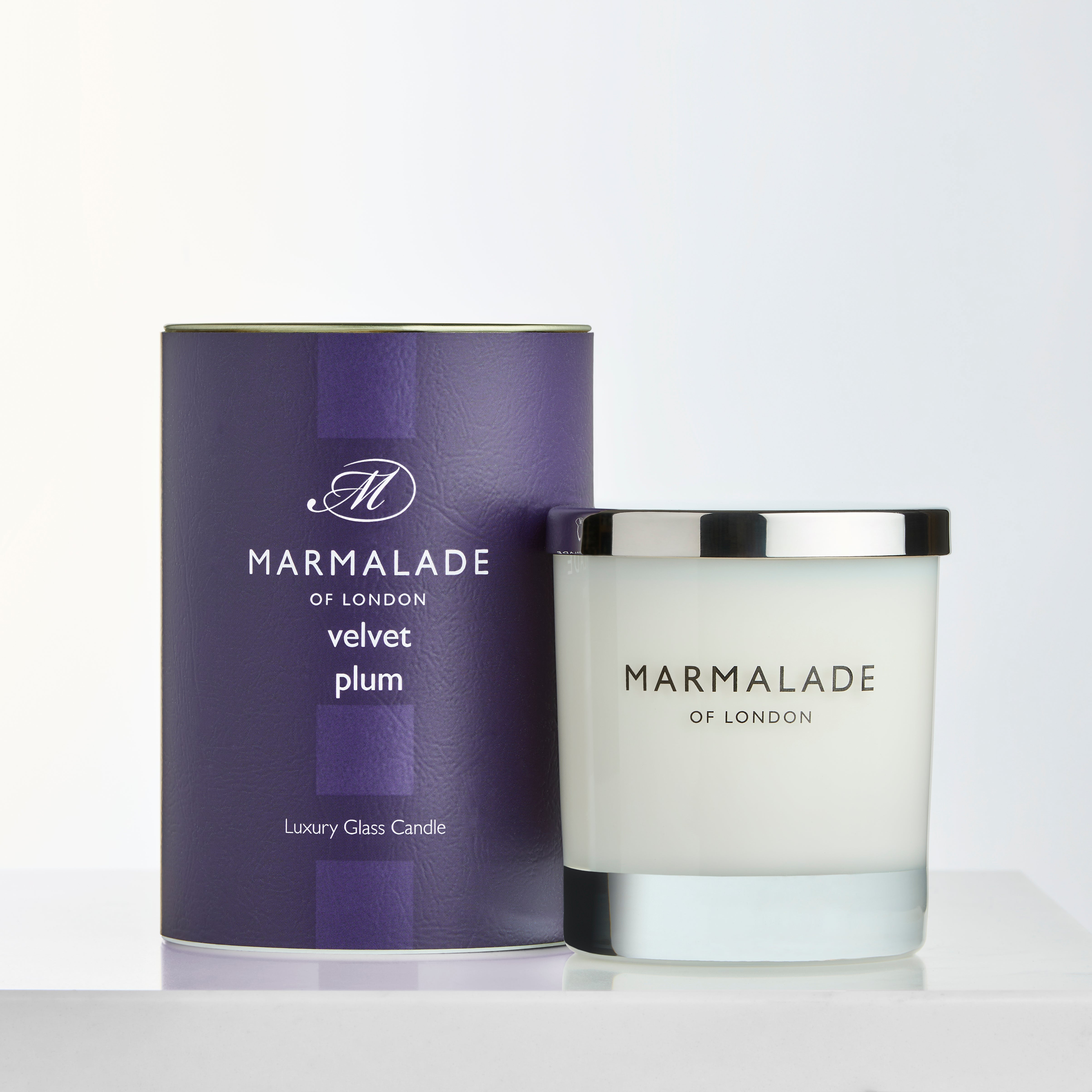 Velvet Plum Glass Candle