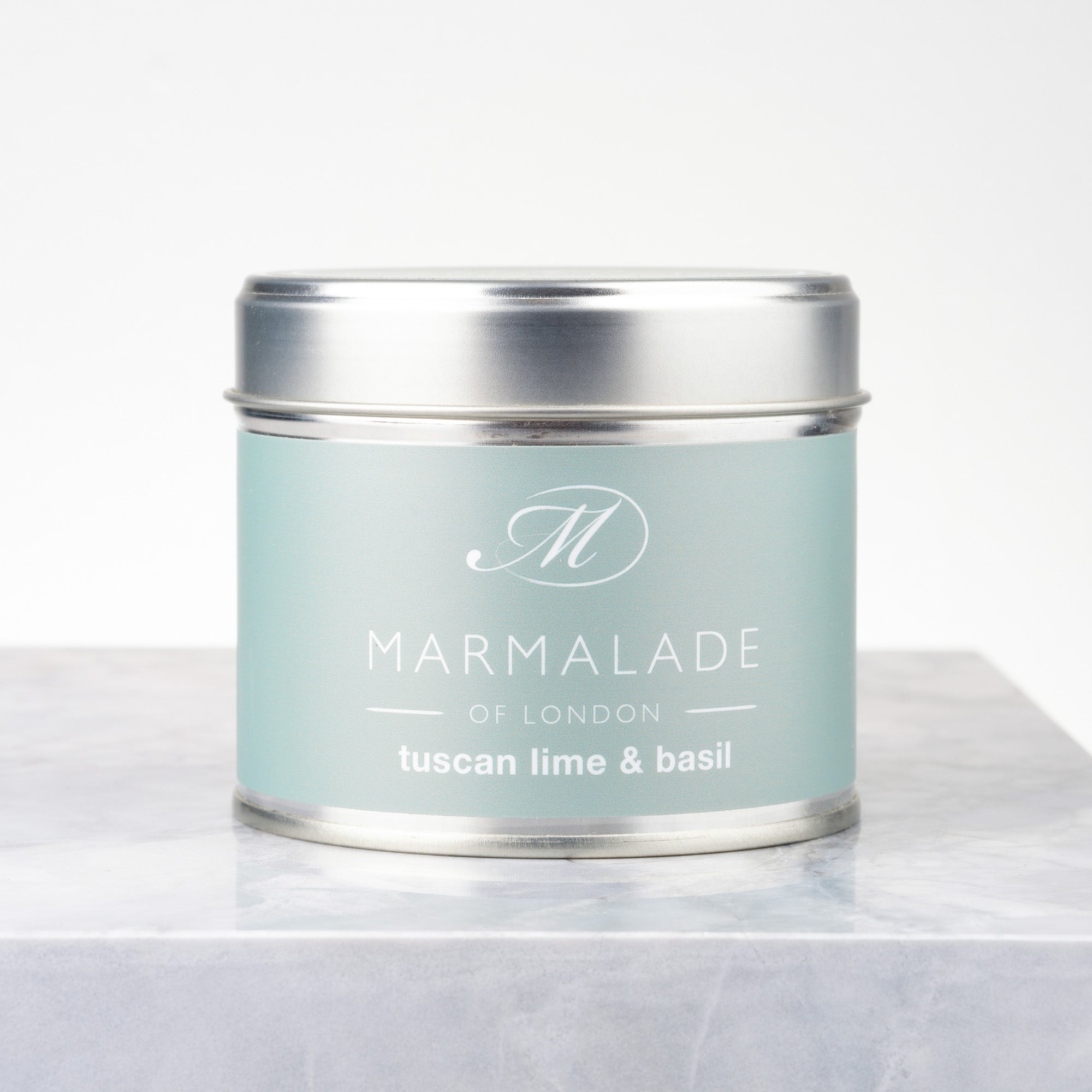 Tuscan Lime & Basil Medium Tin Candle