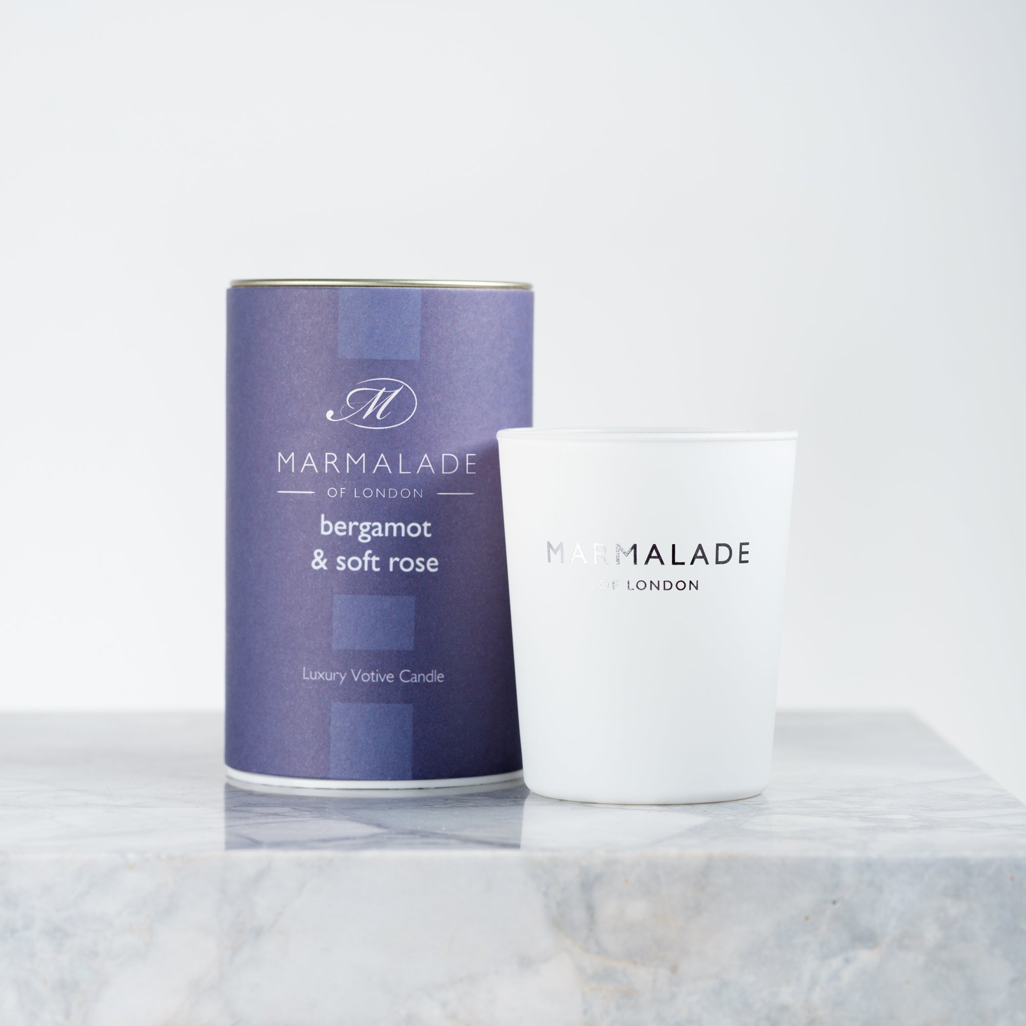 Bergamot & Soft Rose Luxury Votive Candle