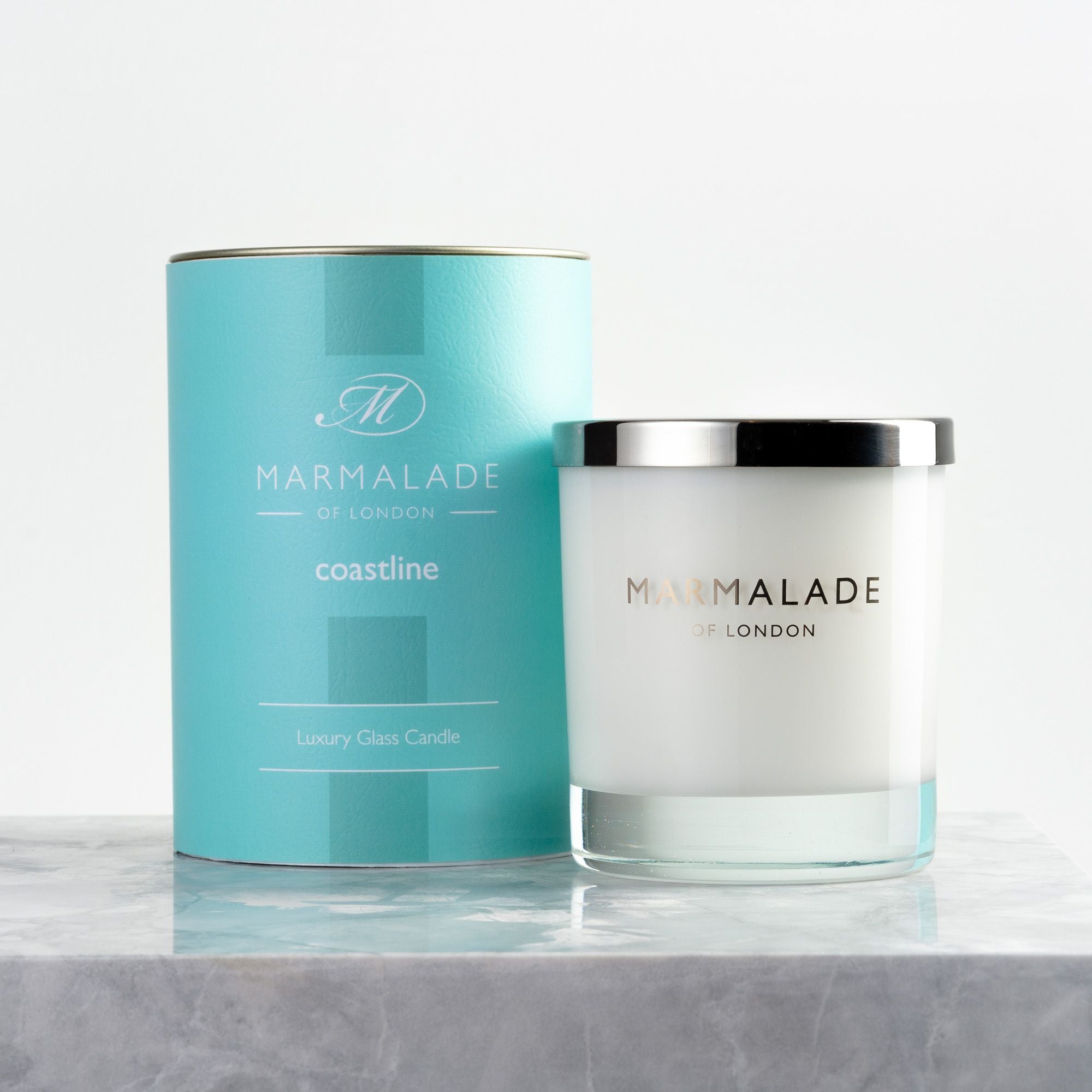 Coastline Large Glass Candle