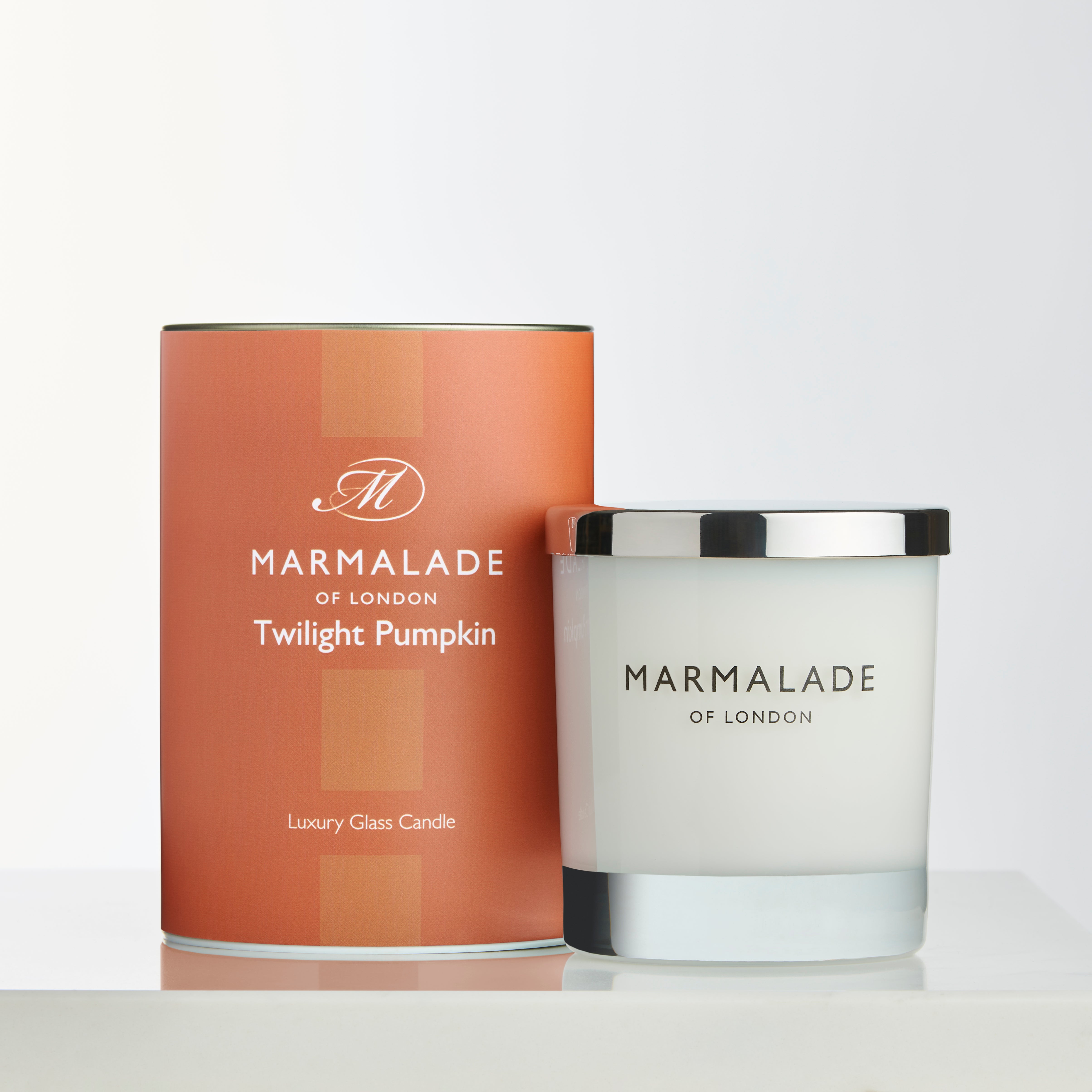 Twilight Pumpkin Large Glass candle