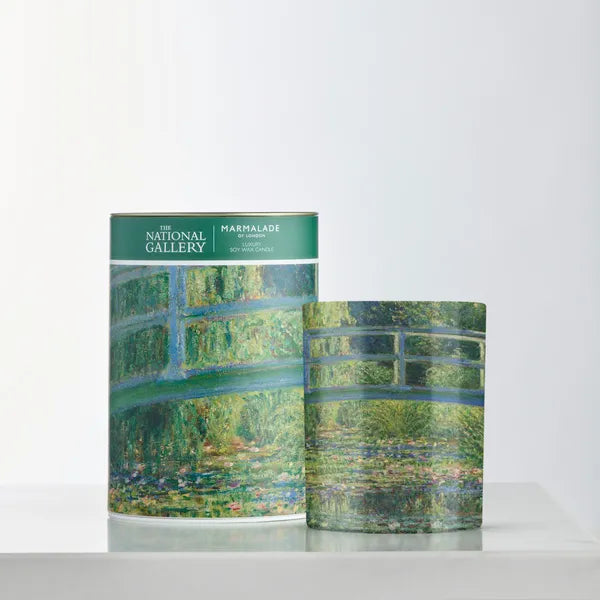 Monet's Water-lily Pond Luxury Glass Candle